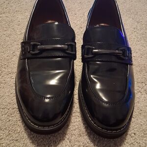 NWOT Bruno Marc Black Leather Loafers